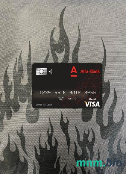 Belarus Alfa bank wygląd zdjęcia karty wizowej skan PSD + zdjęcie